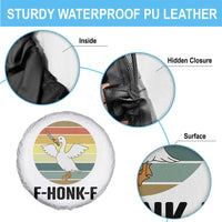 F Honk F Goose With Knife Spare Tire Cover Funny Chaotic Meme Gift - Wonder Print Shop
