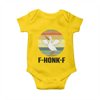 F Honk F Goose With Knife Baby Onesie Funny Chaotic Meme Gift - Wonder Print Shop