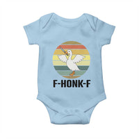 F Honk F Goose With Knife Baby Onesie Funny Chaotic Meme Gift - Wonder Print Shop