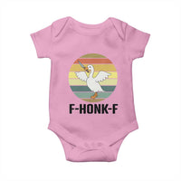 F Honk F Goose With Knife Baby Onesie Funny Chaotic Meme Gift - Wonder Print Shop