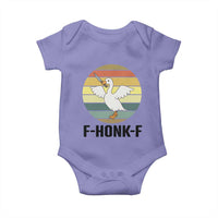 F Honk F Goose With Knife Baby Onesie Funny Chaotic Meme Gift - Wonder Print Shop