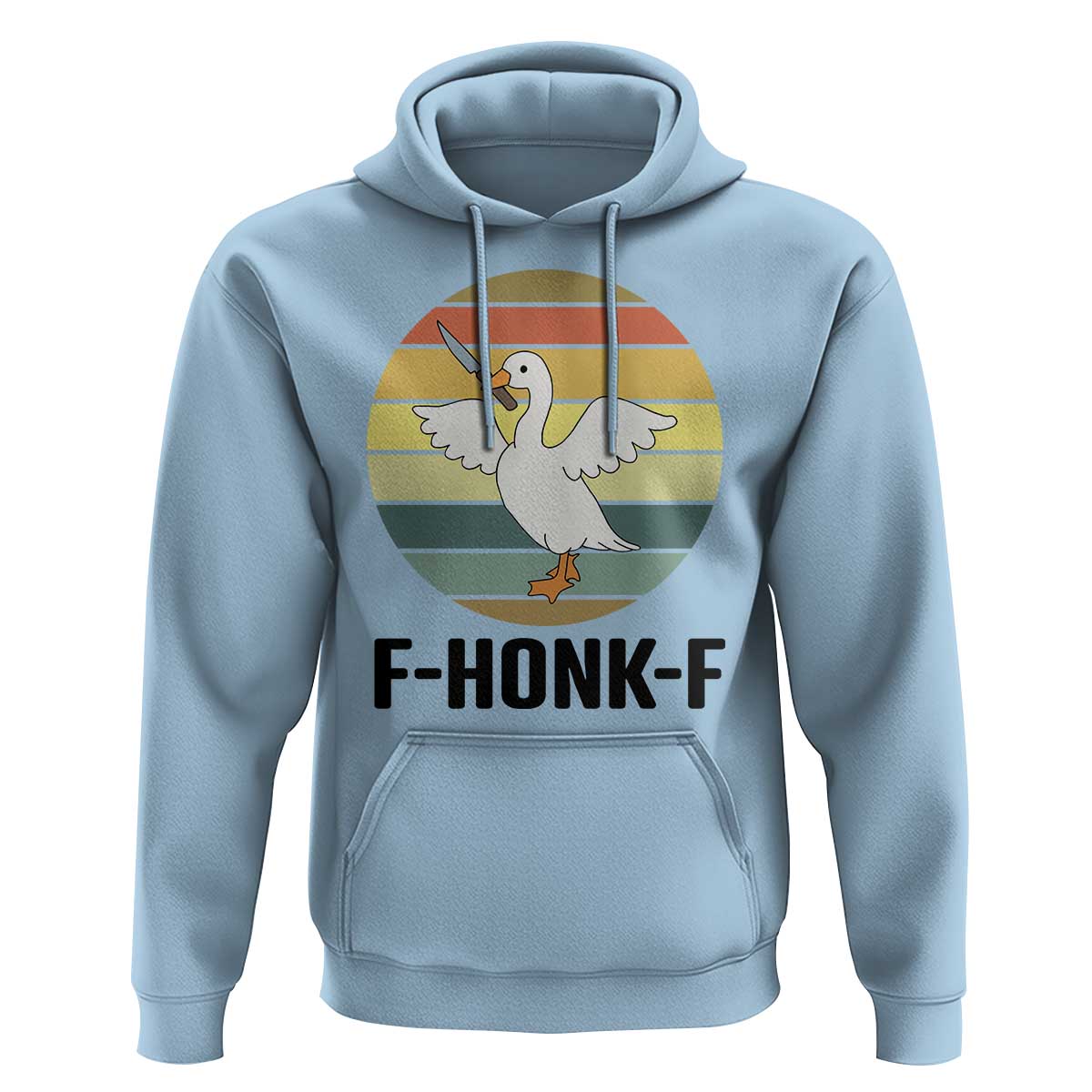 F Honk F Goose With Knife Hoodie Funny Chaotic Meme Gift - Wonder Print Shop