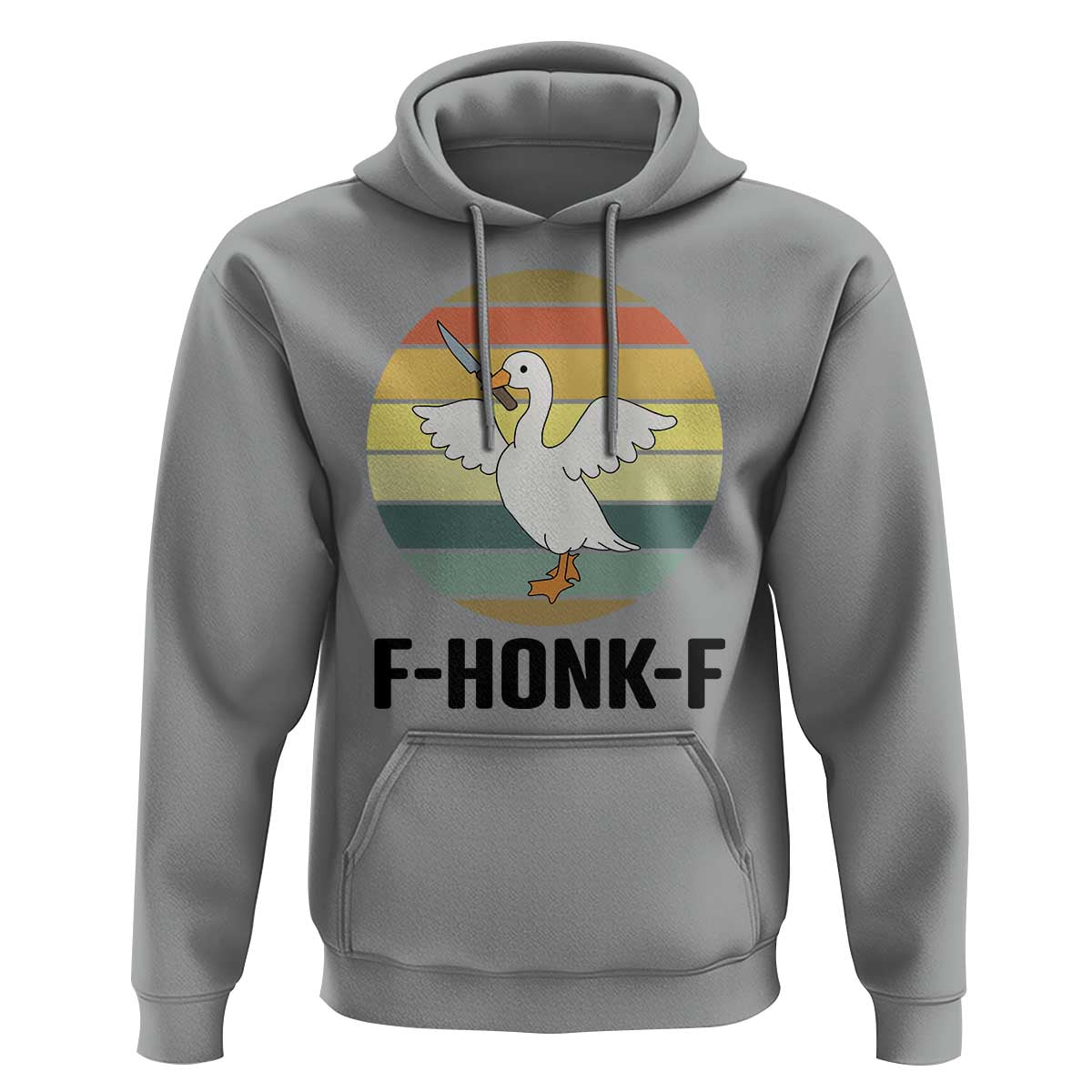 F Honk F Goose With Knife Hoodie Funny Chaotic Meme Gift - Wonder Print Shop