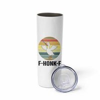 F Honk F Goose With Knife Skinny Tumbler Funny Chaotic Meme Gift - Wonder Print Shop