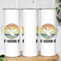 F Honk F Goose With Knife Skinny Tumbler Funny Chaotic Meme Gift - Wonder Print Shop