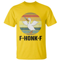 F Honk F Goose With Knife T Shirt Funny Chaotic Meme Gift - Wonder Print Shop