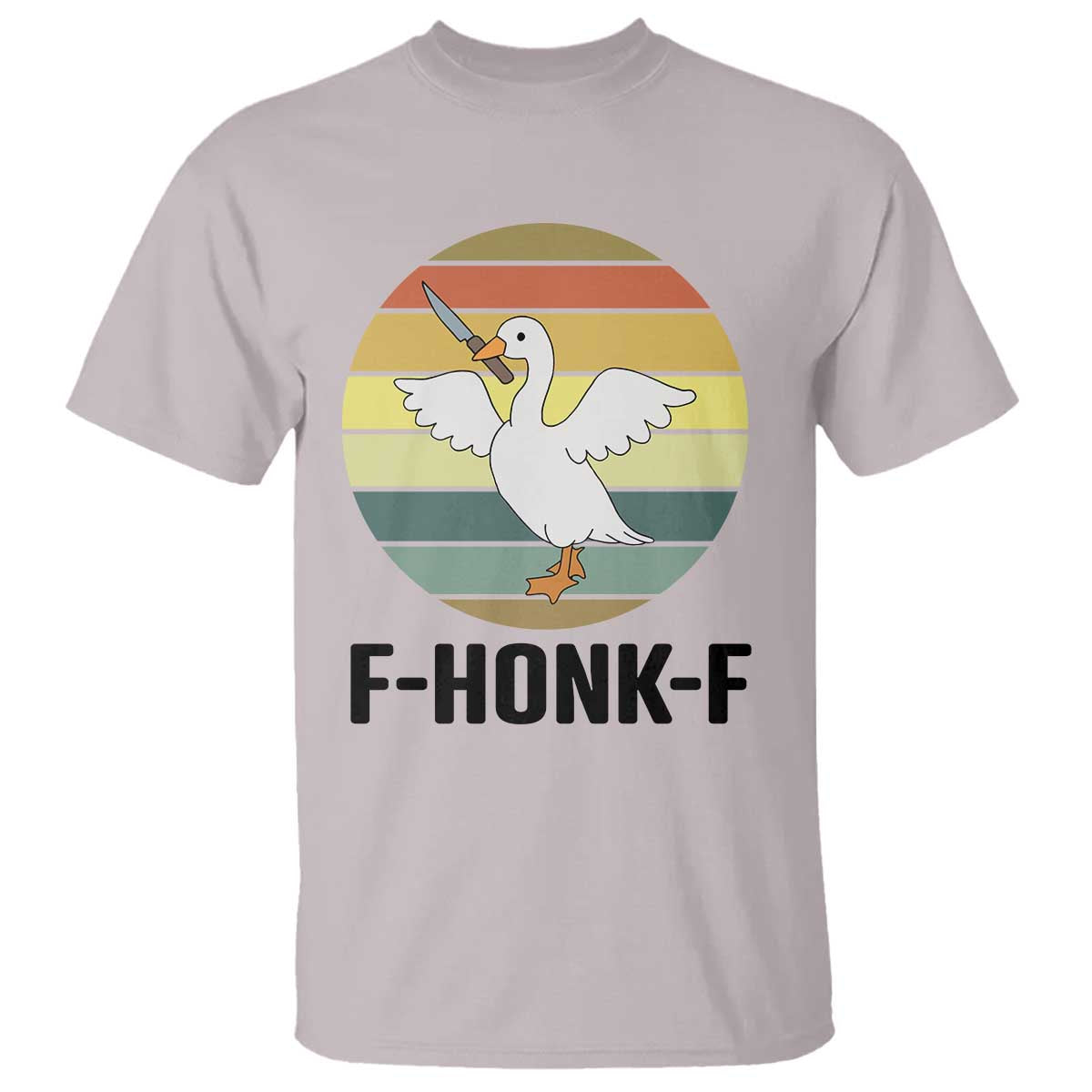 F Honk F Goose With Knife T Shirt Funny Chaotic Meme Gift - Wonder Print Shop