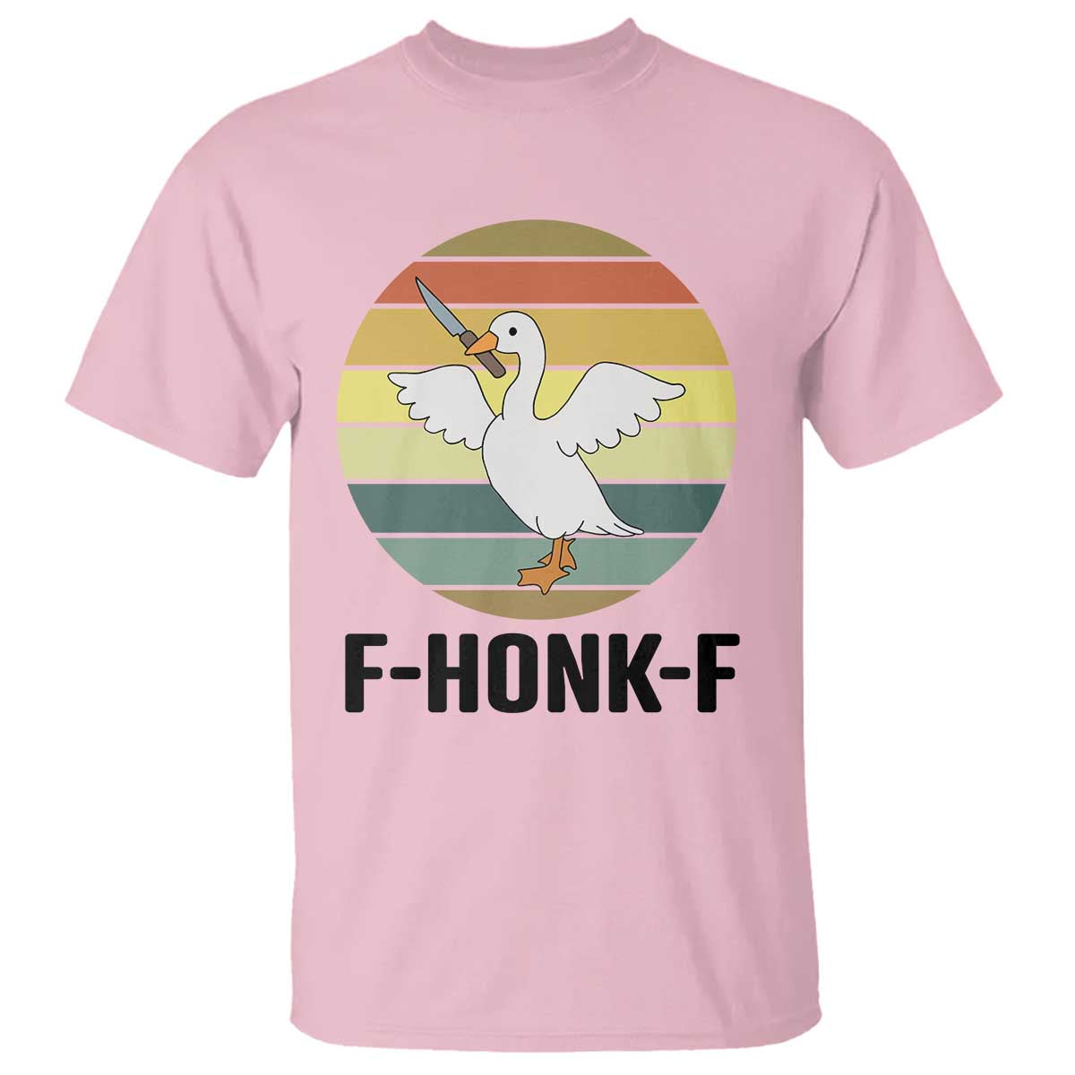 F Honk F Goose With Knife T Shirt Funny Chaotic Meme Gift - Wonder Print Shop