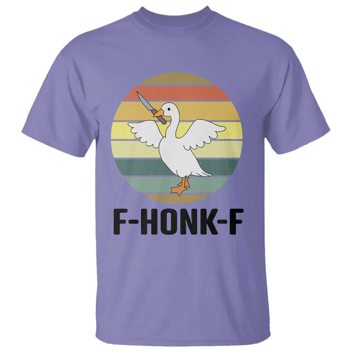 F Honk F Goose With Knife T Shirt Funny Chaotic Meme Gift - Wonder Print Shop