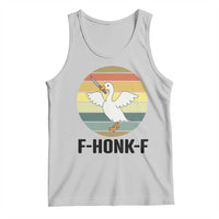 F Honk F Goose With Knife Tank Top Funny Chaotic Meme Gift - Wonder Print Shop