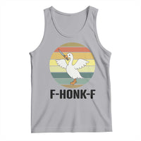 F Honk F Goose With Knife Tank Top Funny Chaotic Meme Gift - Wonder Print Shop