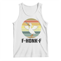 F Honk F Goose With Knife Tank Top Funny Chaotic Meme Gift - Wonder Print Shop