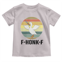 F Honk F Goose With Knife Toddler T Shirt Funny Chaotic Meme Gift - Wonder Print Shop
