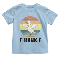 F Honk F Goose With Knife Toddler T Shirt Funny Chaotic Meme Gift - Wonder Print Shop