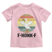 F Honk F Goose With Knife Toddler T Shirt Funny Chaotic Meme Gift - Wonder Print Shop