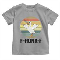 F Honk F Goose With Knife Toddler T Shirt Funny Chaotic Meme Gift - Wonder Print Shop