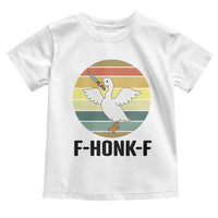 F Honk F Goose With Knife Toddler T Shirt Funny Chaotic Meme Gift - Wonder Print Shop