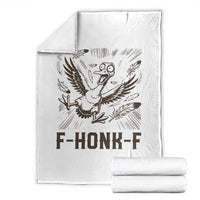 F Honk F Goose Lover Throw Blanket Funny Silly Chaotic Gift - Wonder Print Shop