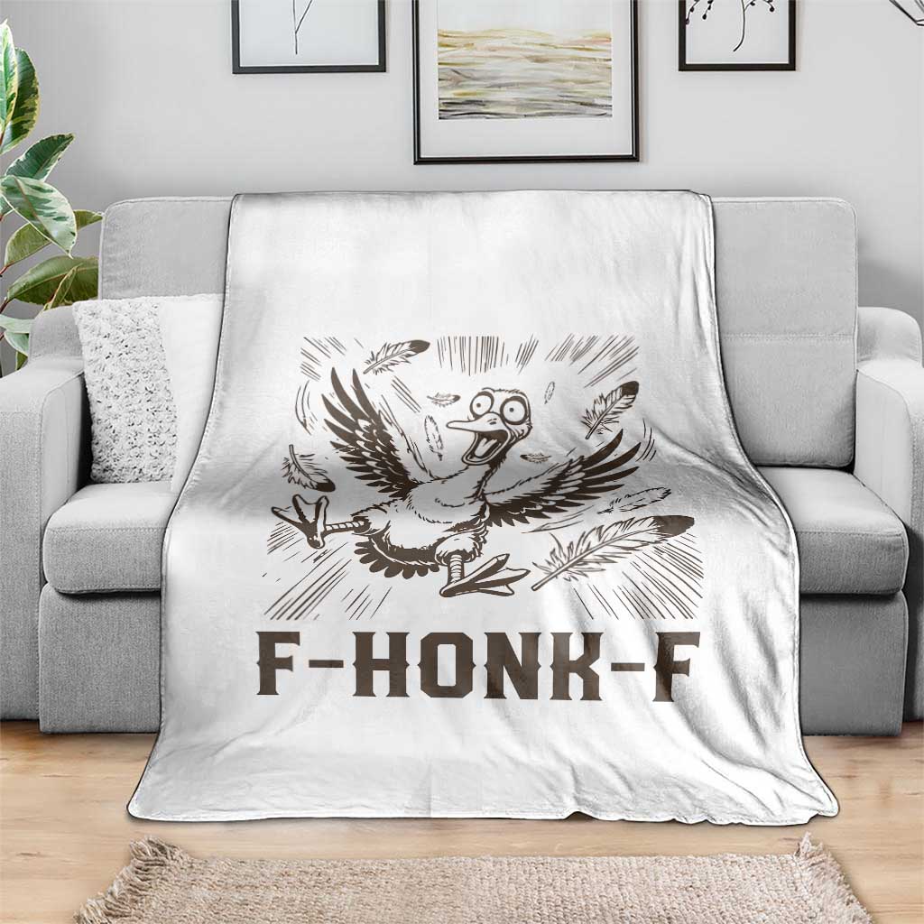F Honk F Goose Lover Throw Blanket Funny Silly Chaotic Gift - Wonder Print Shop