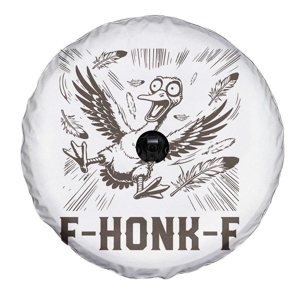 F Honk F Goose Lover Spare Tire Cover Funny Silly Chaotic Gift - Wonder Print Shop