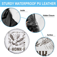 F Honk F Goose Lover Spare Tire Cover Funny Silly Chaotic Gift - Wonder Print Shop