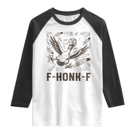 F Honk F Goose Lover Raglan Shirt Funny Silly Chaotic Gift - Wonder Print Shop