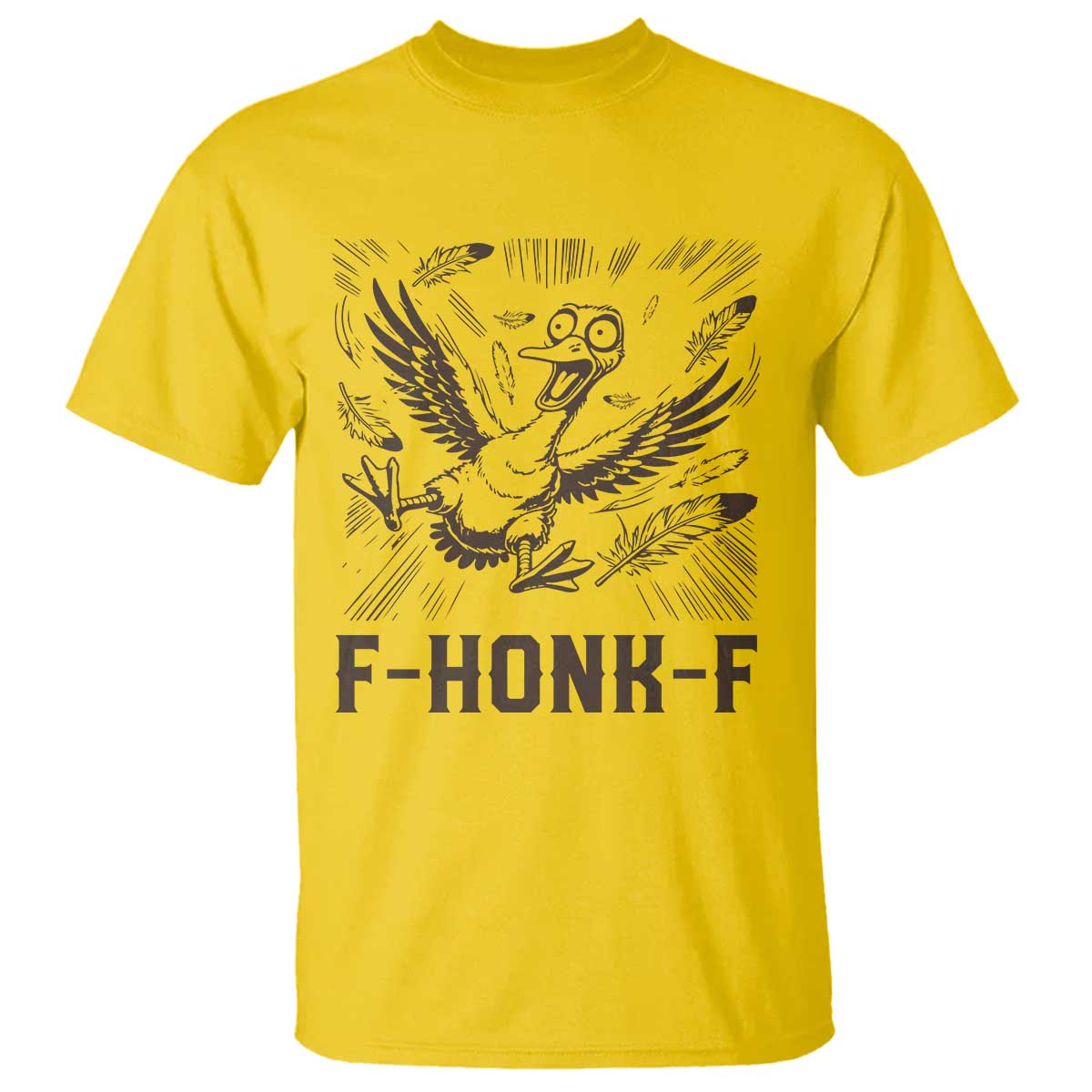 F Honk F Goose Lover T Shirt Funny Silly Chaotic Gift - Wonder Print Shop