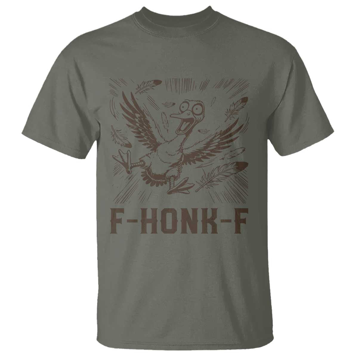 F Honk F Goose Lover T Shirt Funny Silly Chaotic Gift - Wonder Print Shop