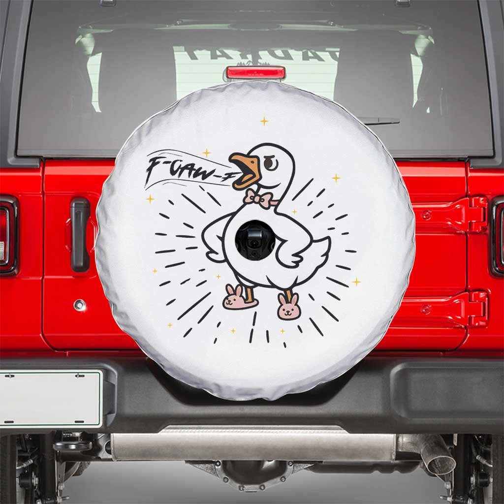F Caw F Grumpy Goose Spare Tire Cover Funny Attitude Meme Gift - Wonder Print Shop