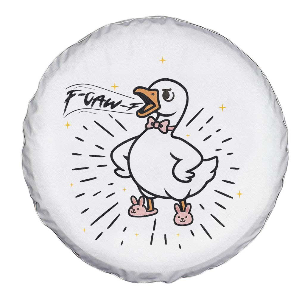 F Caw F Grumpy Goose Spare Tire Cover Funny Attitude Meme Gift - Wonder Print Shop