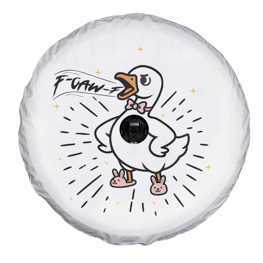 F Caw F Grumpy Goose Spare Tire Cover Funny Attitude Meme Gift - Wonder Print Shop
