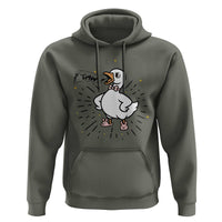 F Caw F Grumpy Goose Hoodie Funny Attitude Meme Gift - Wonder Print Shop