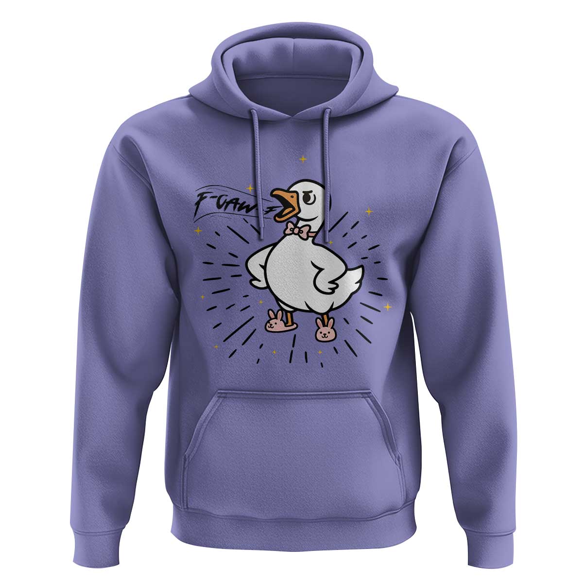 F Caw F Grumpy Goose Hoodie Funny Attitude Meme Gift - Wonder Print Shop