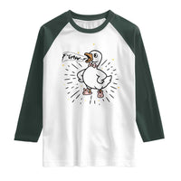 F Caw F Grumpy Goose Raglan Shirt Funny Attitude Meme Gift - Wonder Print Shop