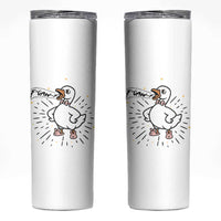 F Caw F Grumpy Goose Skinny Tumbler Funny Attitude Meme Gift - Wonder Print Shop