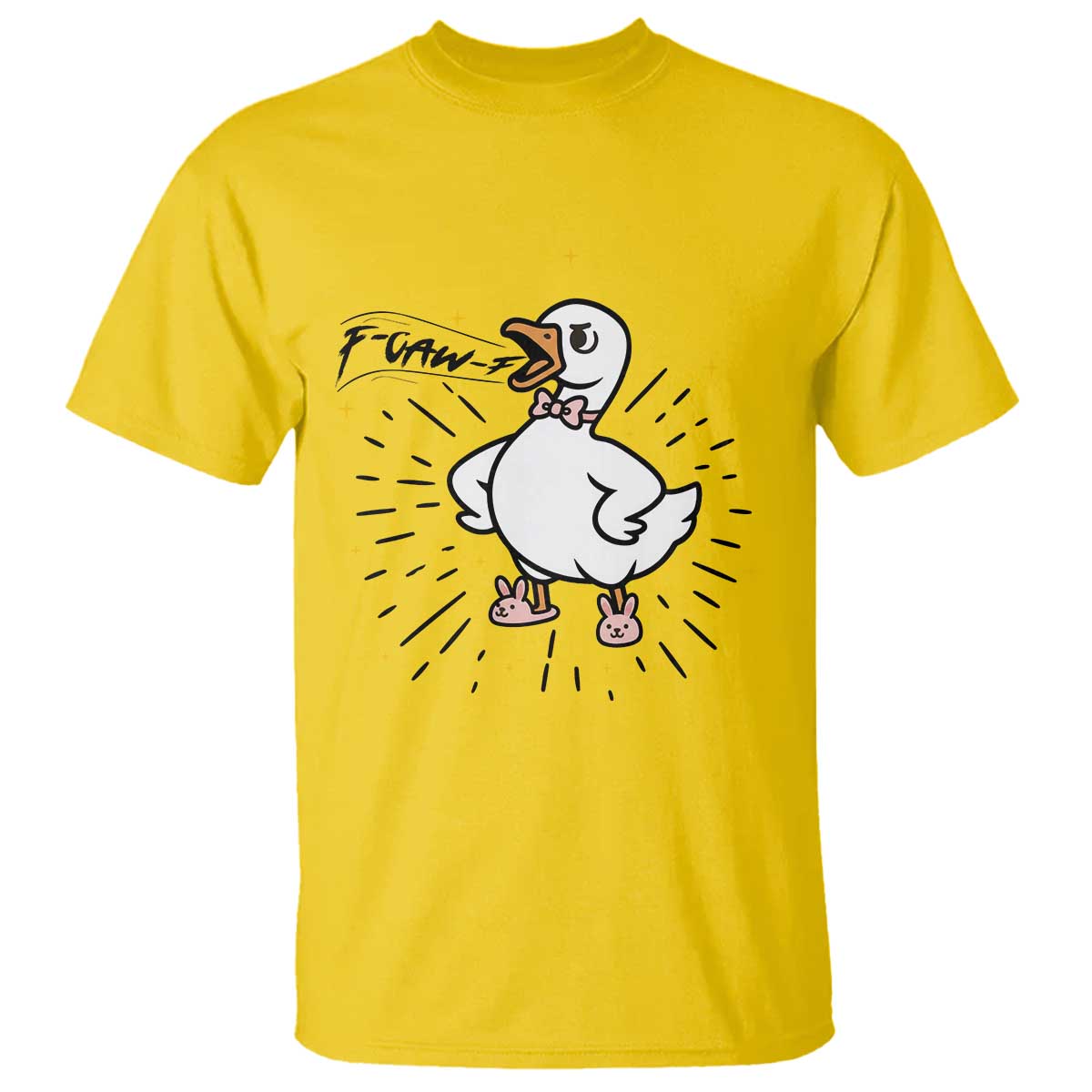 F Caw F Grumpy Goose T Shirt Funny Attitude Meme Gift - Wonder Print Shop