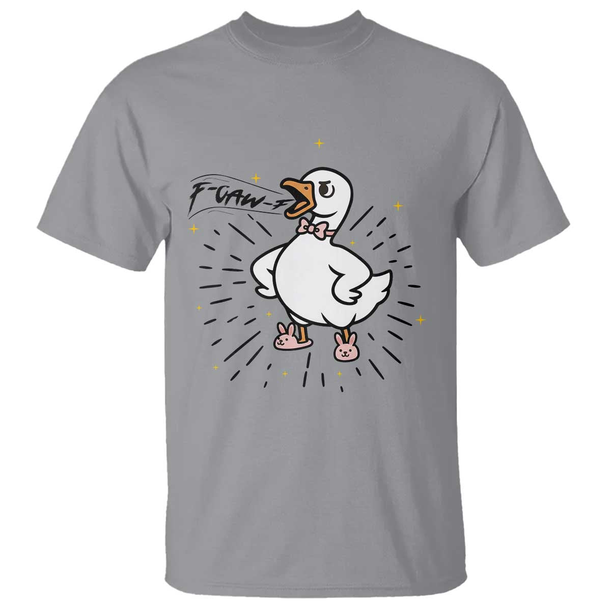 F Caw F Grumpy Goose T Shirt Funny Attitude Meme Gift - Wonder Print Shop