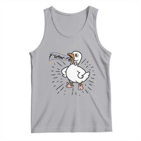 F Caw F Grumpy Goose Tank Top Funny Attitude Meme Gift - Wonder Print Shop