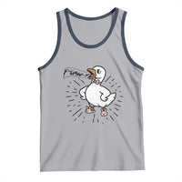 F Caw F Grumpy Goose Tank Top Funny Attitude Meme Gift - Wonder Print Shop