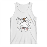 F Caw F Grumpy Goose Tank Top Funny Attitude Meme Gift - Wonder Print Shop