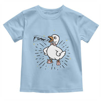 F Caw F Grumpy Goose Toddler T Shirt Funny Attitude Meme Gift - Wonder Print Shop