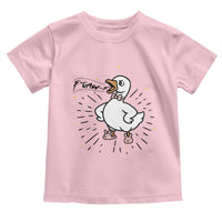 F Caw F Grumpy Goose Toddler T Shirt Funny Attitude Meme Gift - Wonder Print Shop