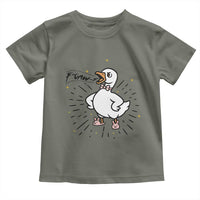 F Caw F Grumpy Goose Toddler T Shirt Funny Attitude Meme Gift - Wonder Print Shop