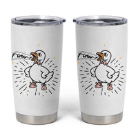 F Caw F Grumpy Goose Tumbler Cup Funny Attitude Meme Gift - Wonder Print Shop
