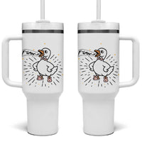 F Caw F Grumpy Goose Tumbler With Handle Funny Attitude Meme Gift - Wonder Print Shop