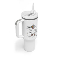 F Caw F Grumpy Goose Tumbler With Handle Funny Attitude Meme Gift - Wonder Print Shop