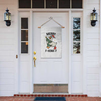 Merry F Caw F Goose Garden Flag Funny Christmas Gift - Wonder Print Shop