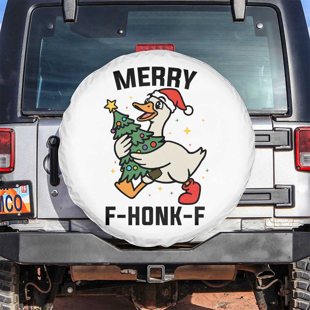 Merry F Caw F Goose Spare Tire Cover Funny Christmas Gift - Wonder Print Shop