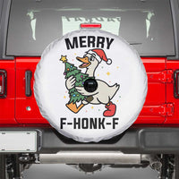 Merry F Caw F Goose Spare Tire Cover Funny Christmas Gift - Wonder Print Shop