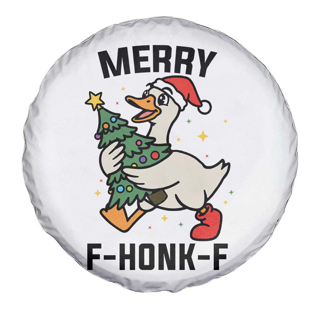 Merry F Caw F Goose Spare Tire Cover Funny Christmas Gift - Wonder Print Shop